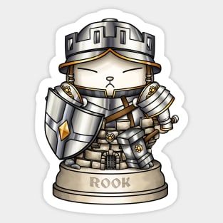 Chess Cat Rook Tower Sticker